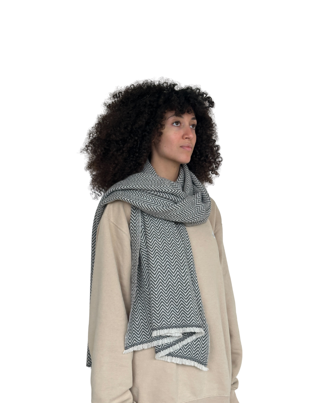 Étole en Laine &amp; Cashmere Mélisande - Gris