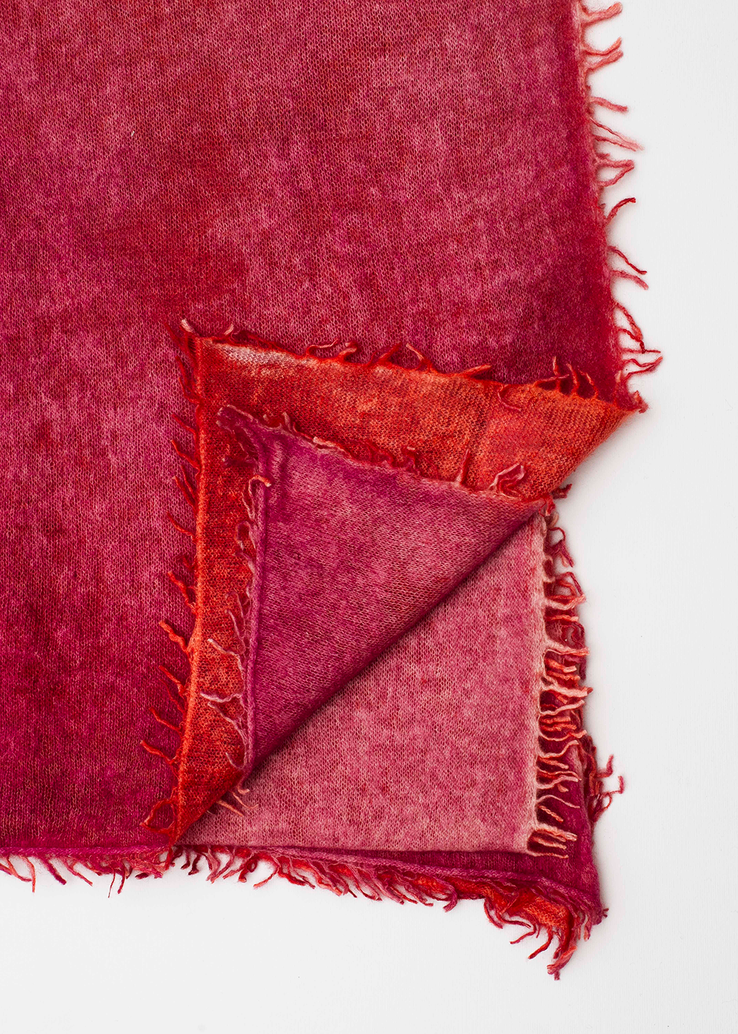 Echarpe en Cashmere Spray - Rose &amp; Orange