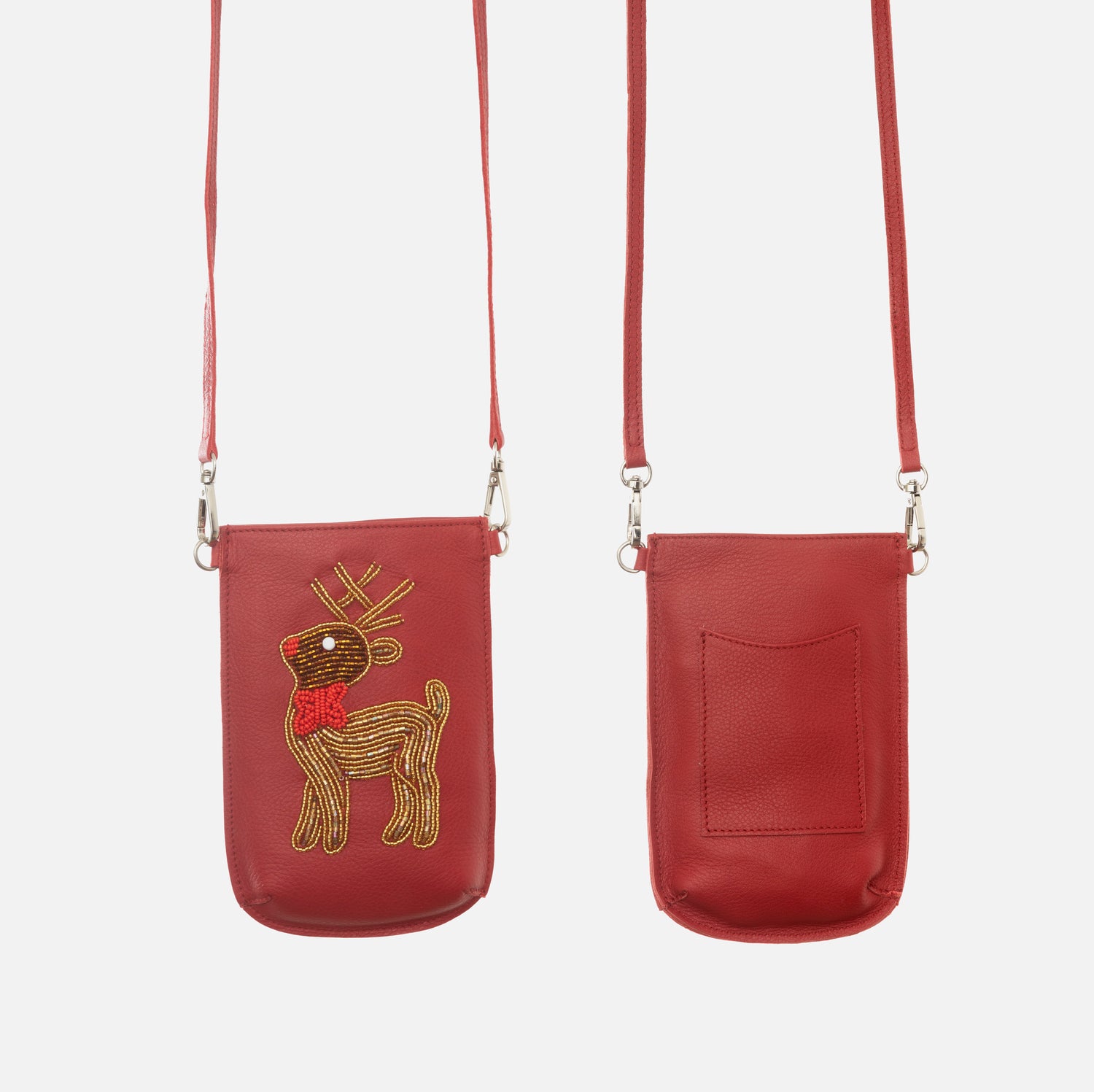 Porte-Téléphone Bravo Rouge - Renne Or