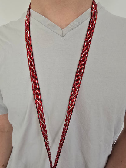 Porte-badge Diva Rouge &amp; Argent