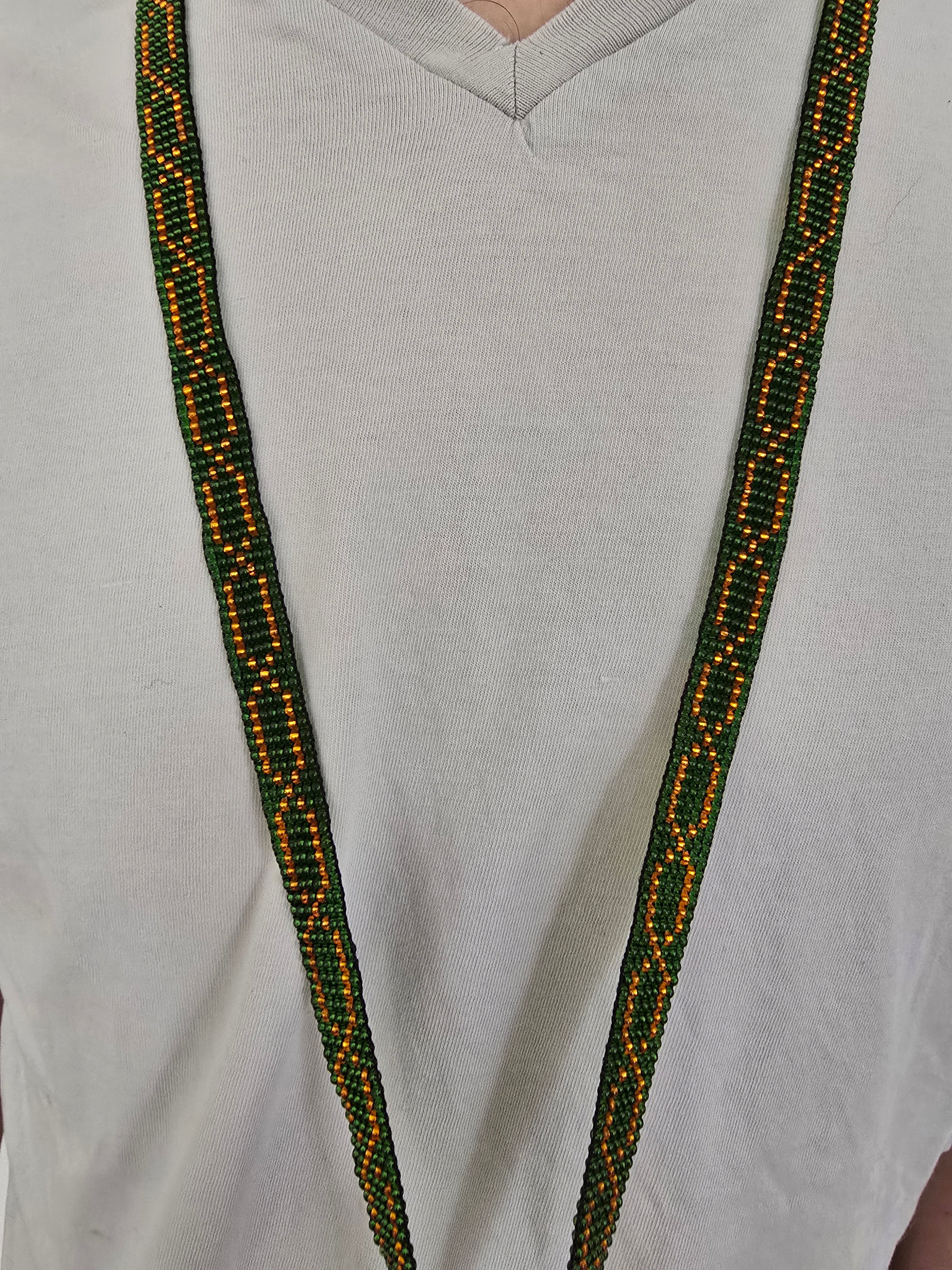 Porte-badge Diva Vert &amp; Orange