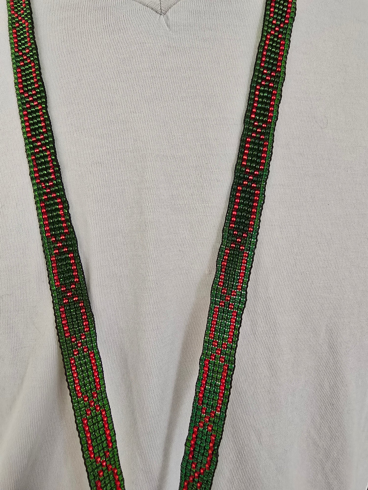 Porte-badge Diva Vert &amp; Rouge