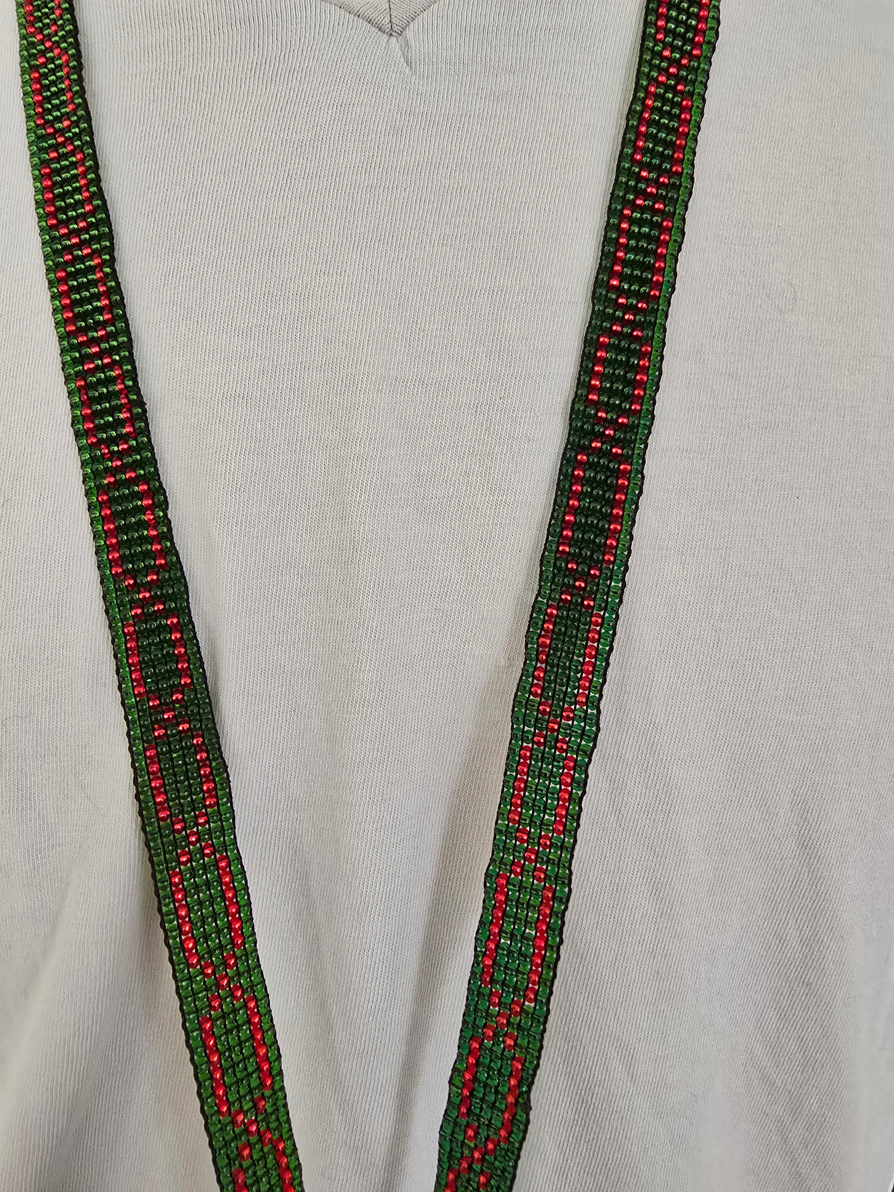 Porte-badge Diva Vert &amp; Rouge