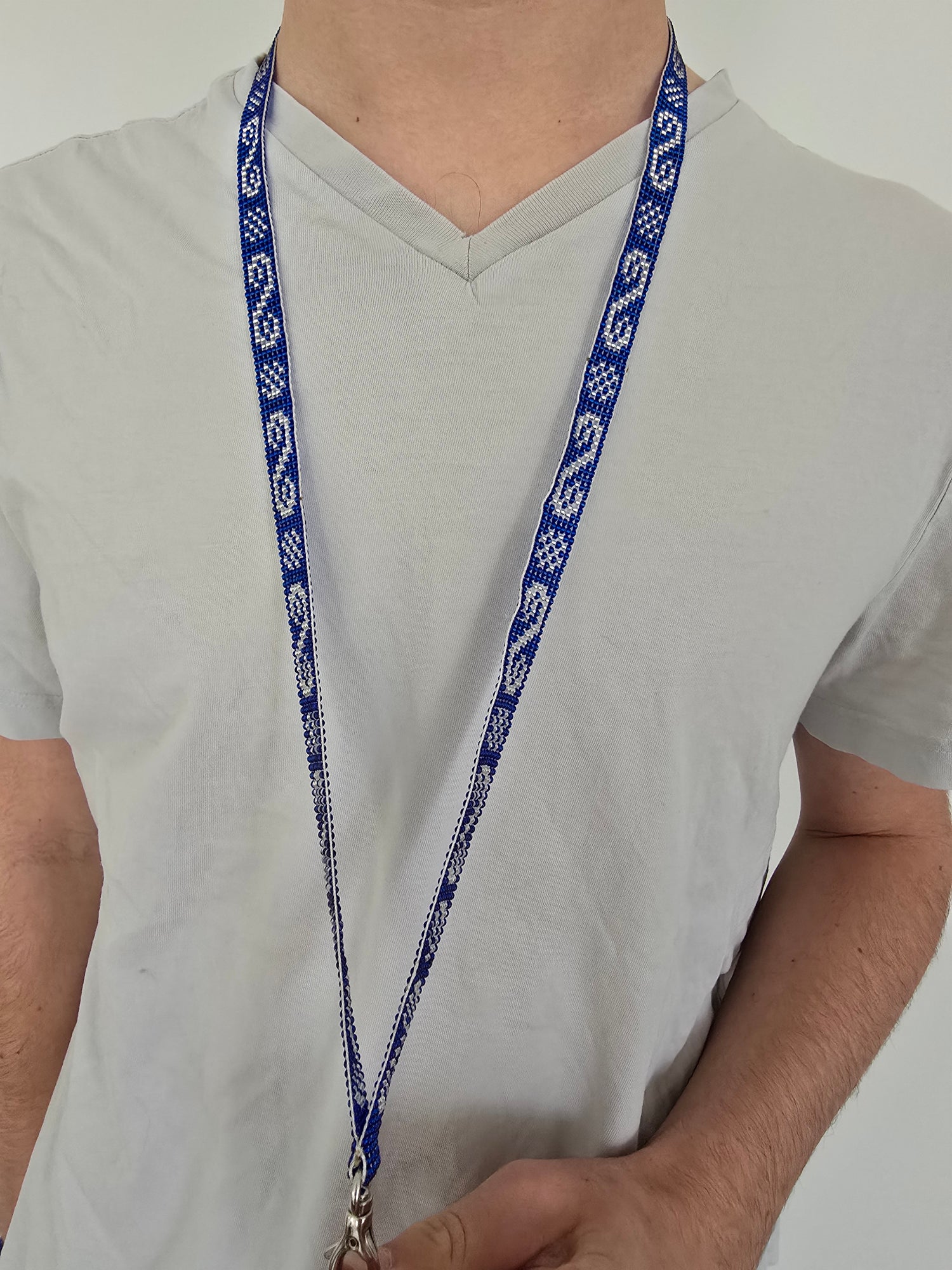 Porte-badge Riviera Blue &amp; Argent