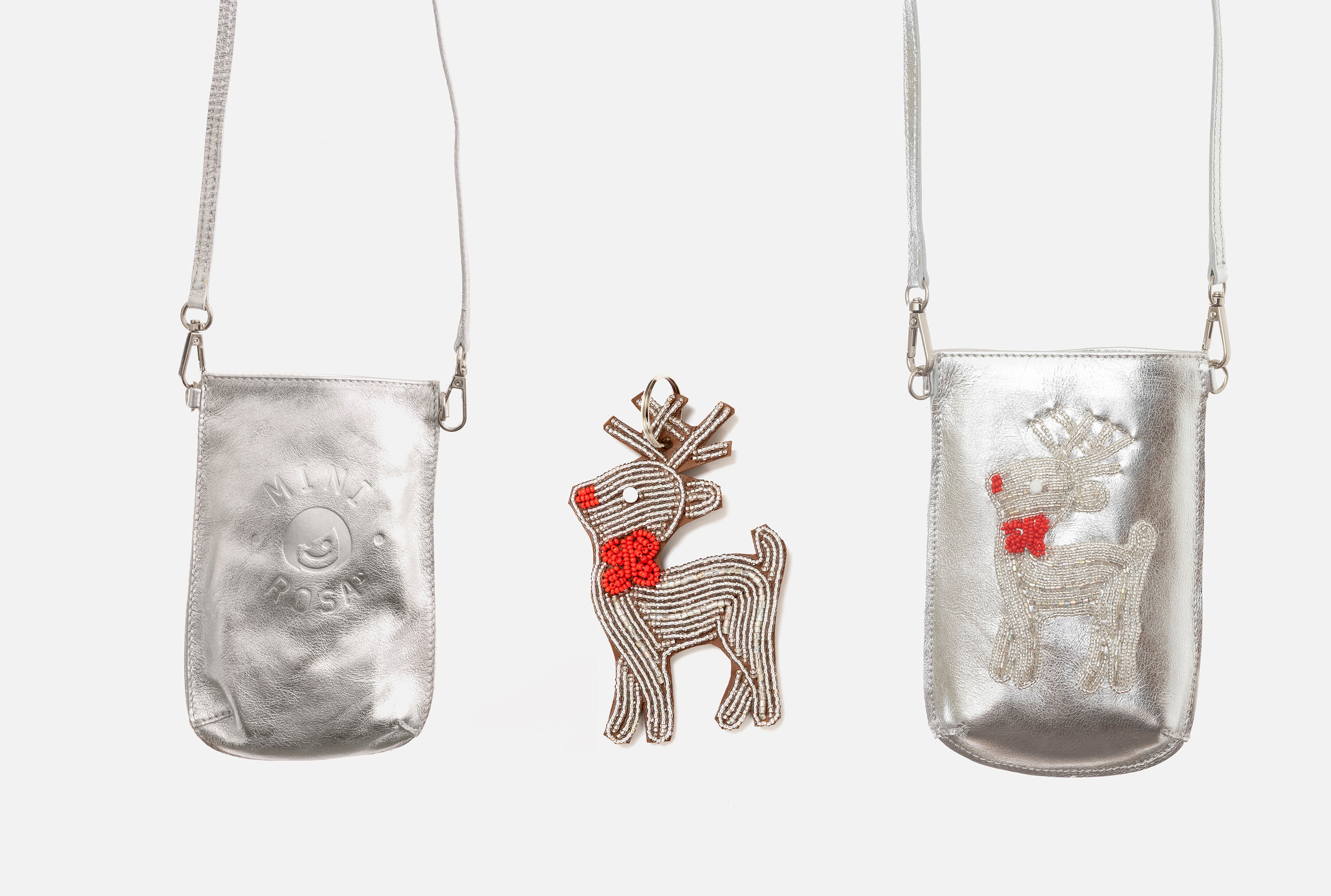 Porte-Téléphone Bravo Laminé Argent - Renne Argent