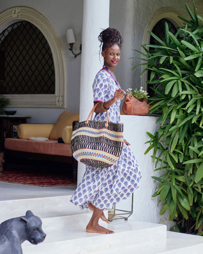 Robe coton manches courtes