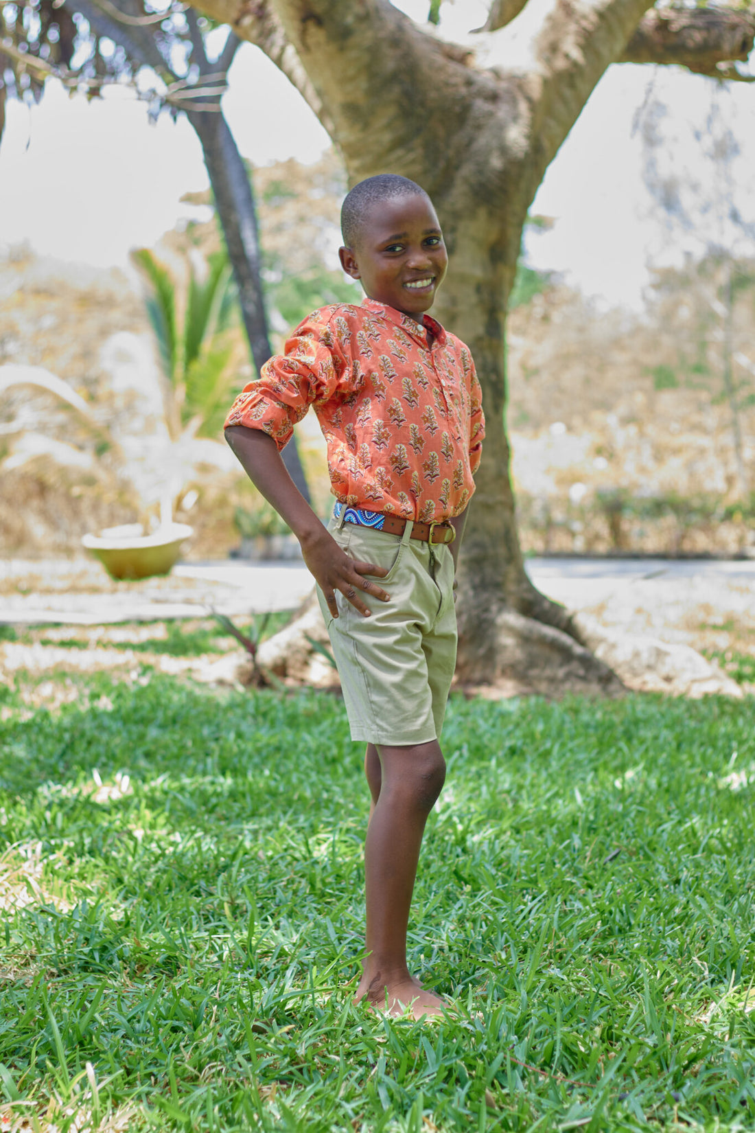 Chemise coton léger été enfant en nuage de coton imprimés colorés