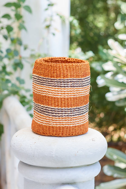 Petit panier en sisal - Beige, Marron &amp; Noir - MiniRosa