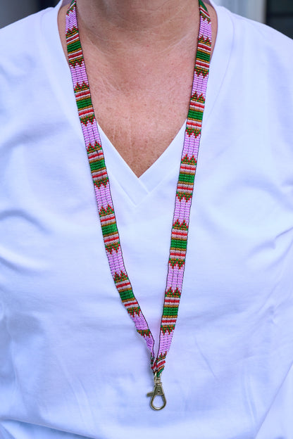 Porte-badge Rose Couture