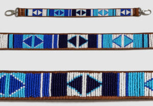 Bandoulière Masai - Geometric (Blue)