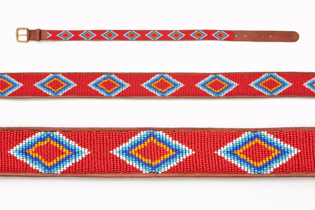 minirosa_bandouliere_masai_cuir_brun_perles_strong_collection